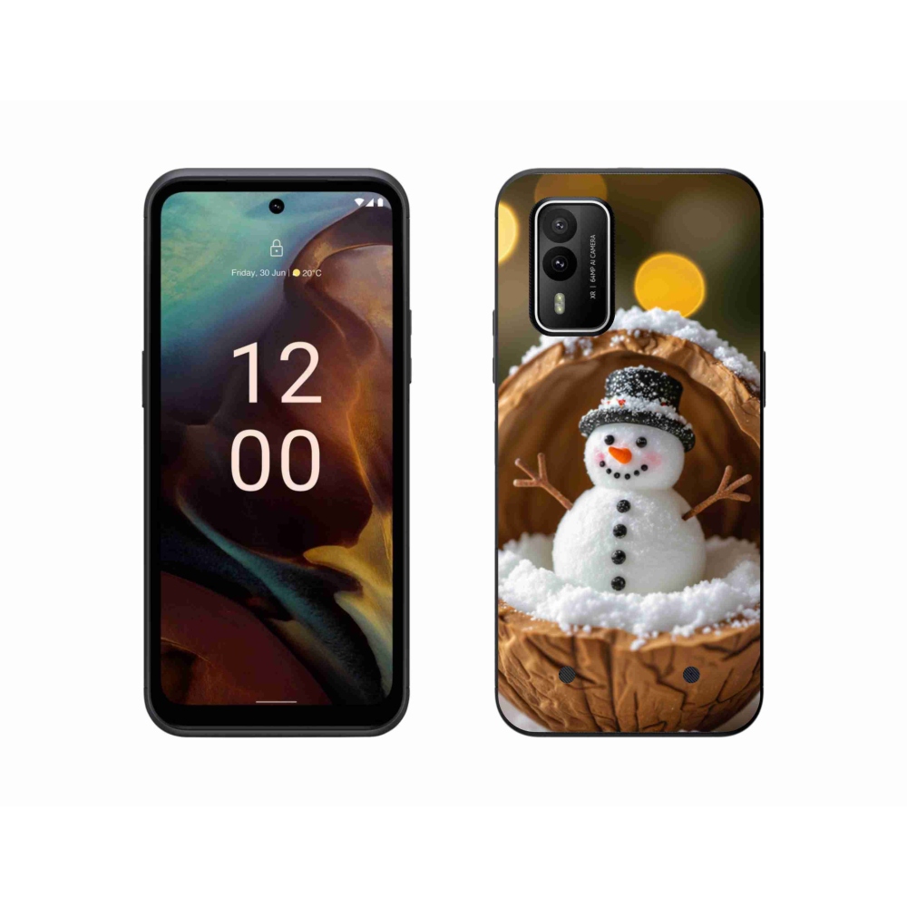 Gélový kryt mmCase na Nokia XR21 - snehuliak 4