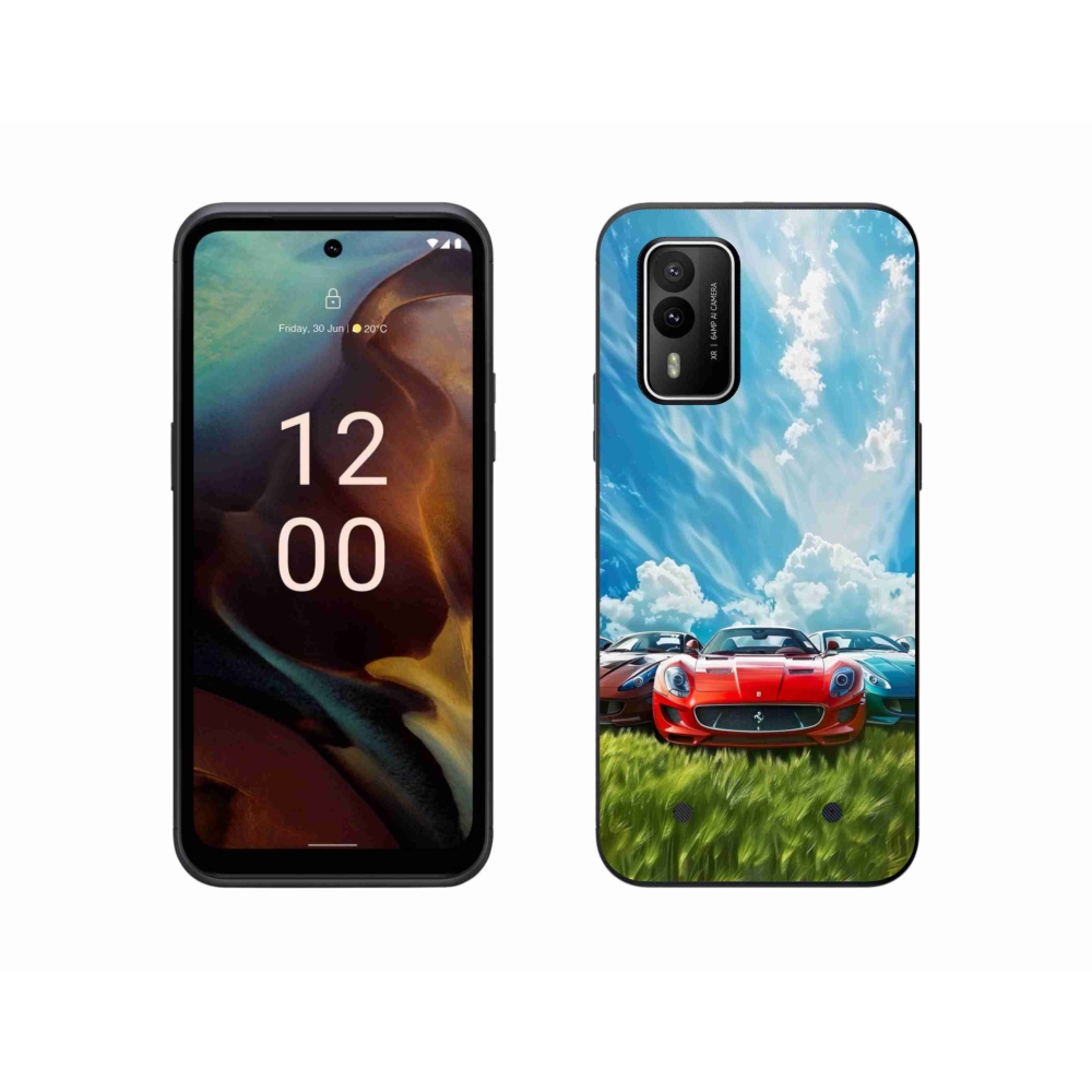Gélový kryt mmCase na Nokia XR21 - športové vozidlá