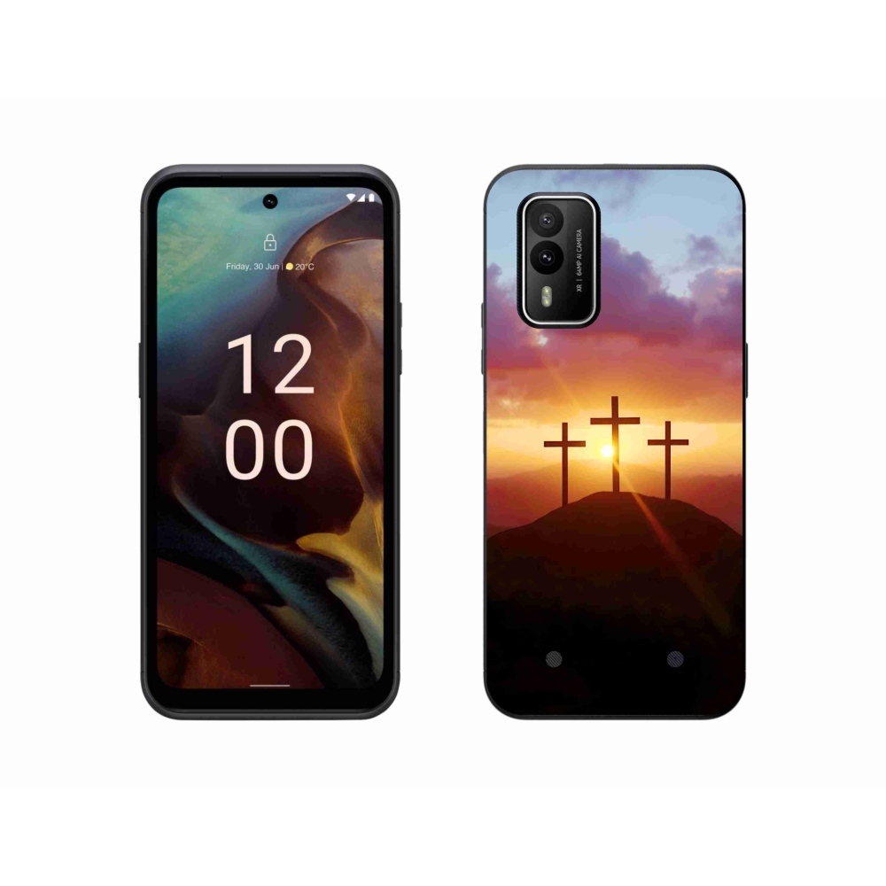 Gélový kryt mmCase na Nokia XR21 - tri kríža