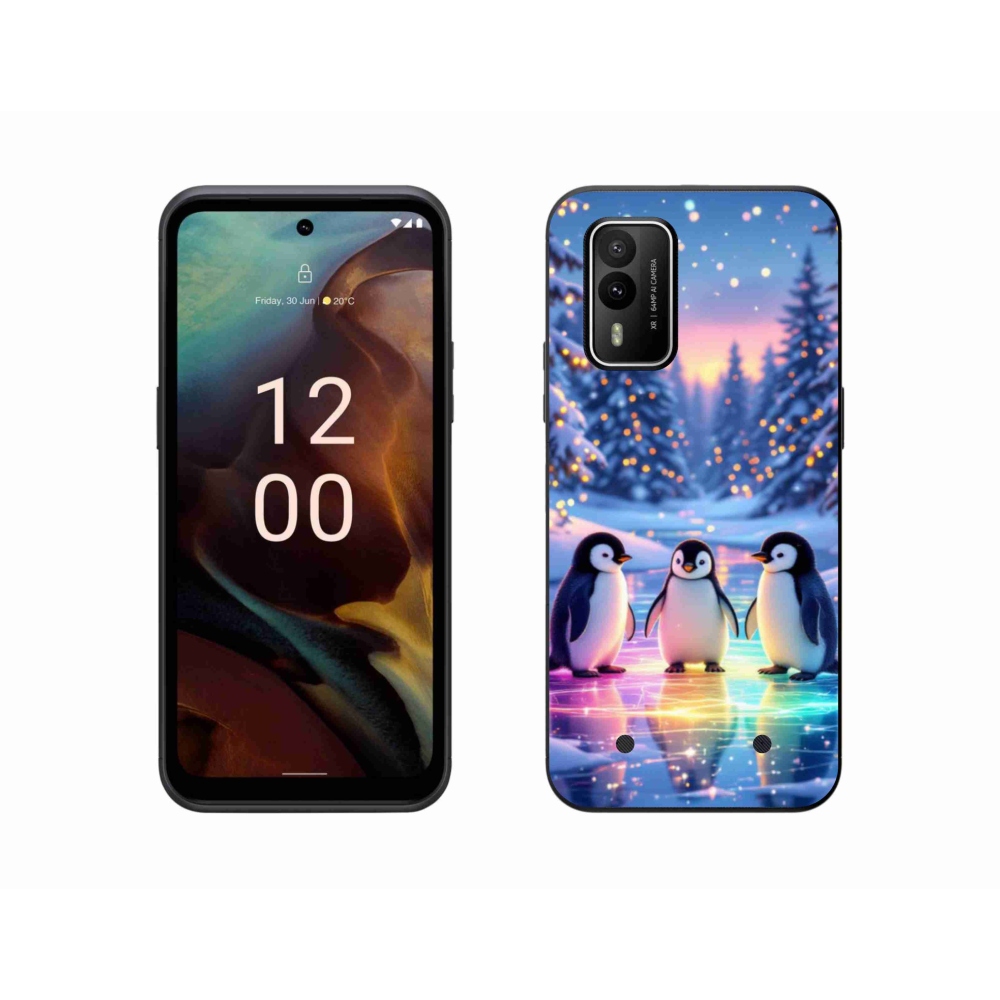Gélový kryt mmCase na Nokia XR21 - tučníci