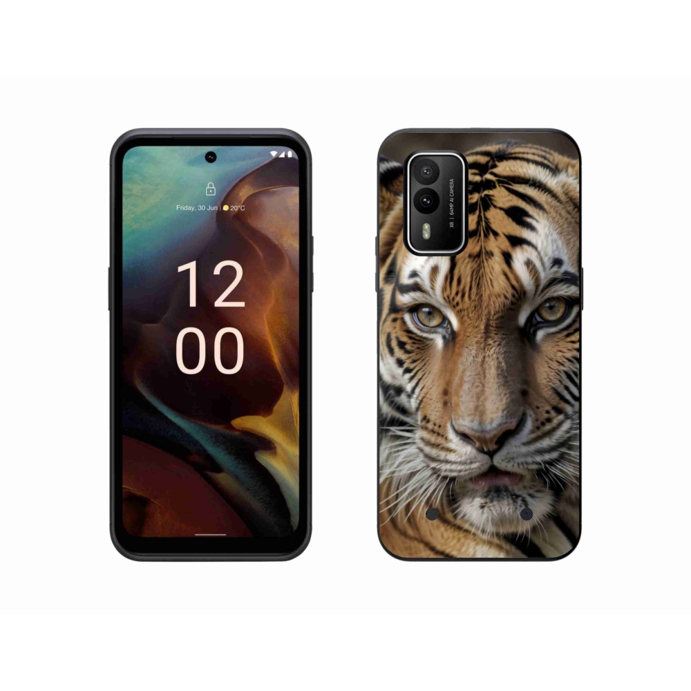 Gélový kryt mmCase na Nokia XR21 - tigrie pohľad