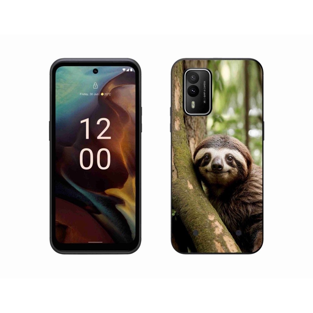 Gélový kryt mmCase na Nokia XR21 - usmievavý leňochod