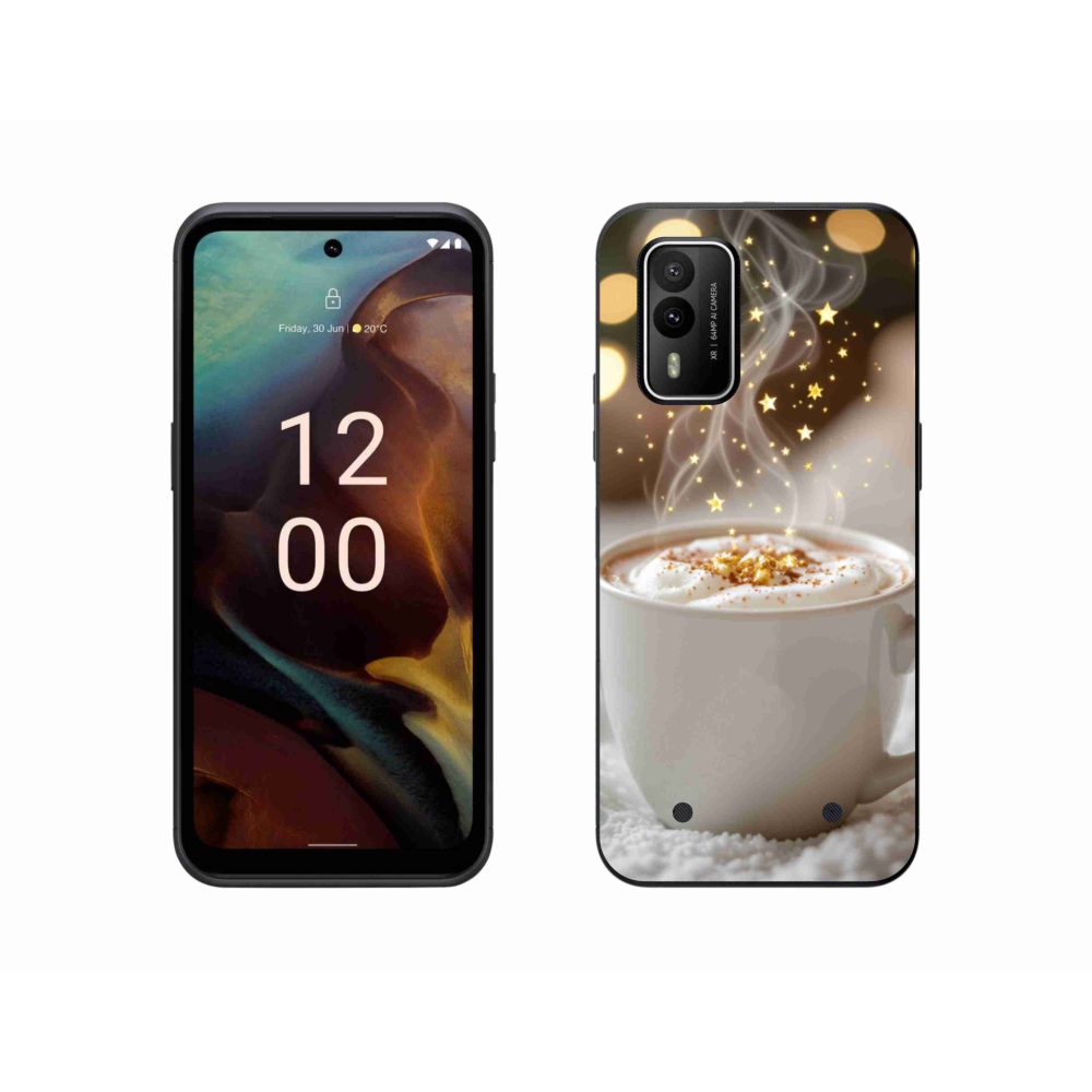 Gélový kryt mmCase na Nokia XR21 - vianočný horúci nápoj
