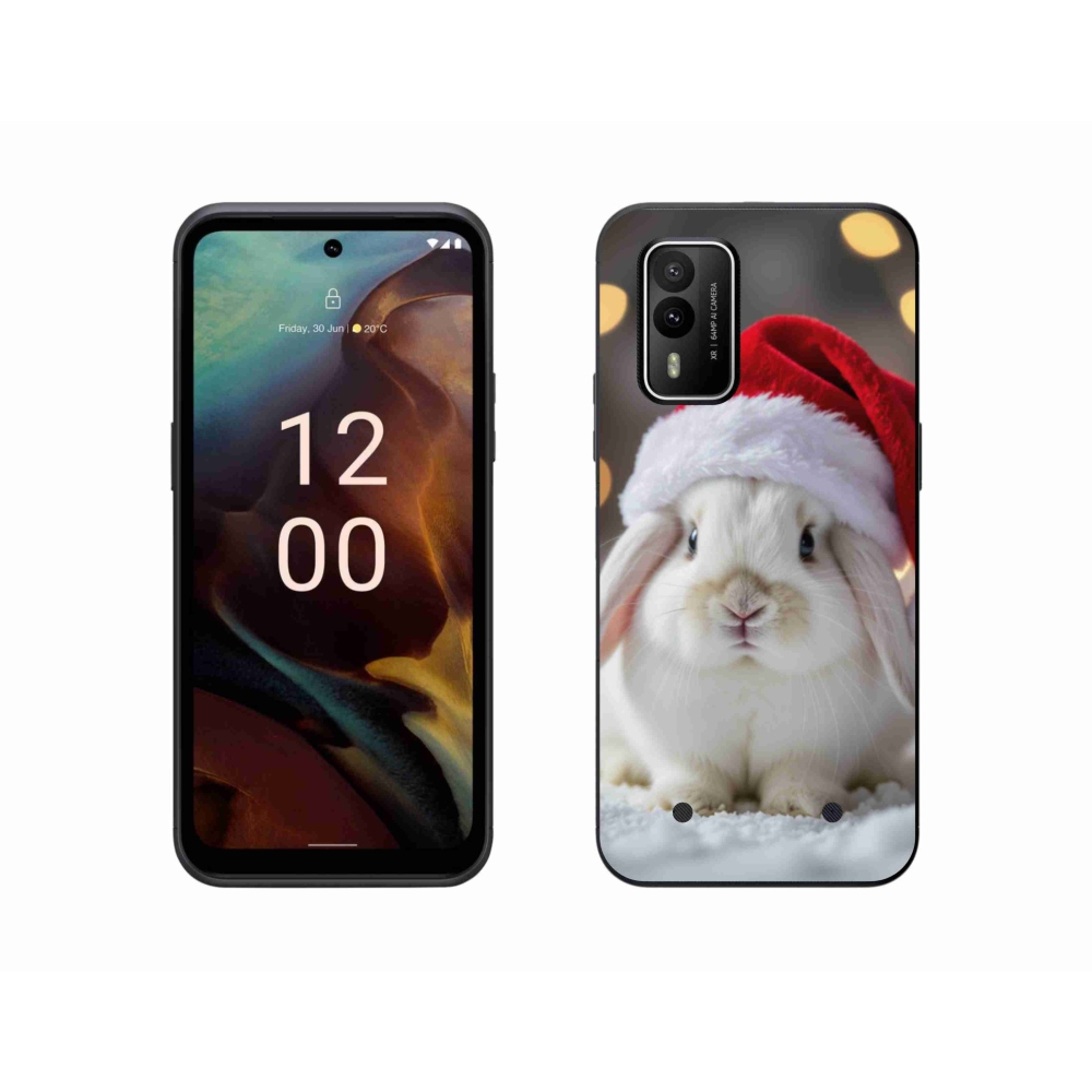 Gélový kryt mmCase na Nokia XR21 - vianočný králik
