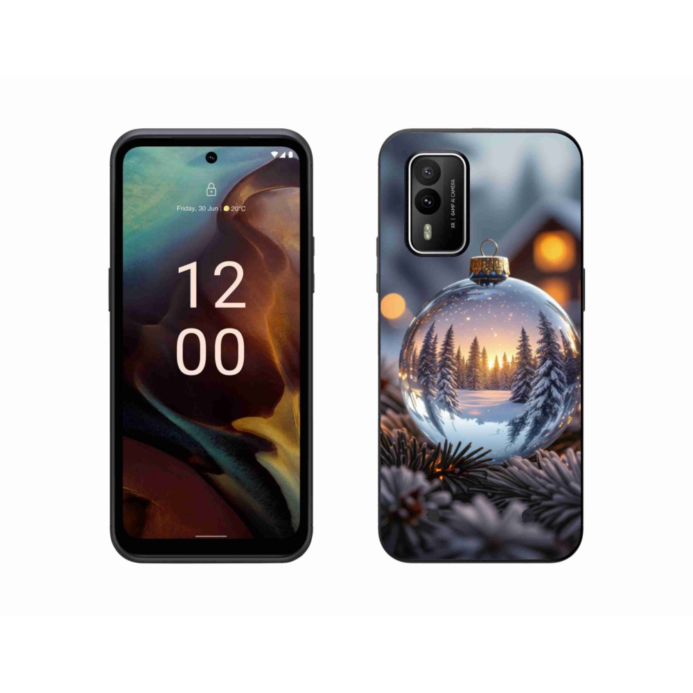 Gélový kryt mmCase na Nokia XR21 - vianočná ozdoba