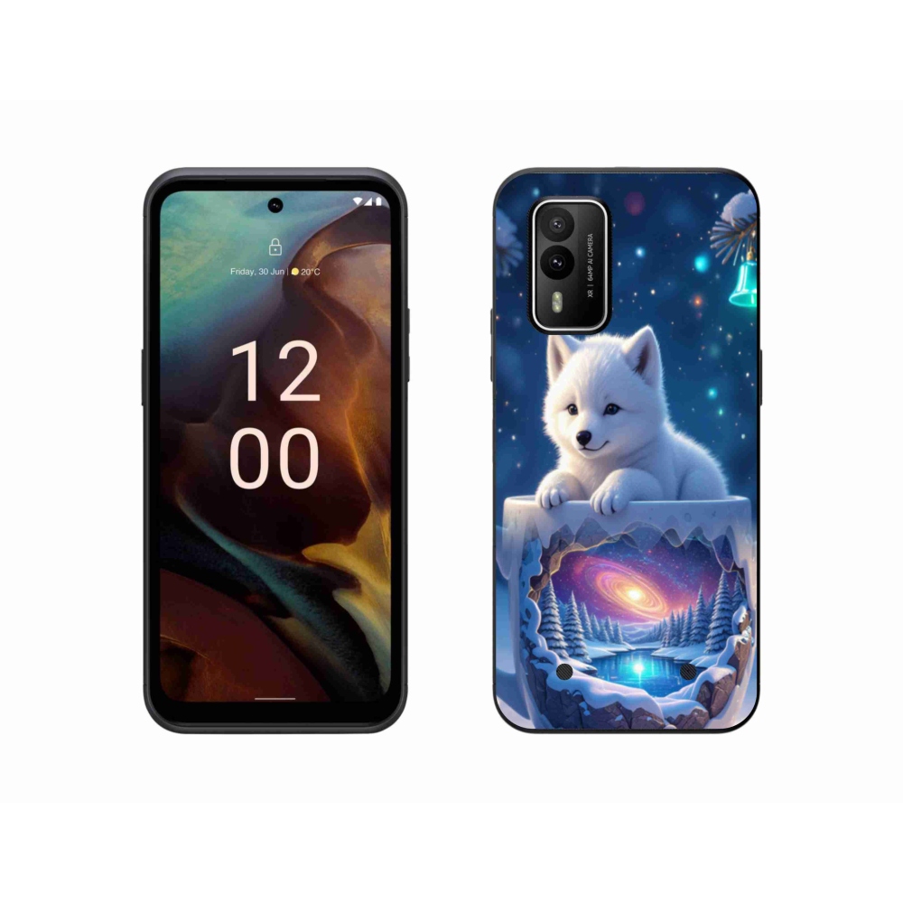 Gélový kryt mmCase na Nokia XR21 - vianočné šteňa