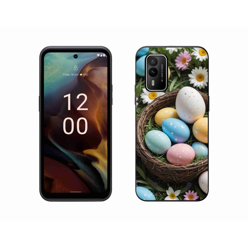 Gélový kryt mmCase na Nokia XR21 - veľkonočné vajíčka 2