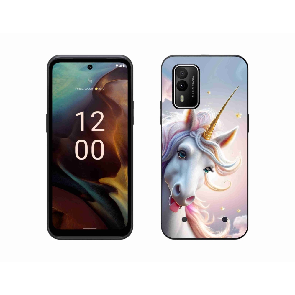 Gélový kryt mmCase na Nokia XR21 - veselý jednorožec