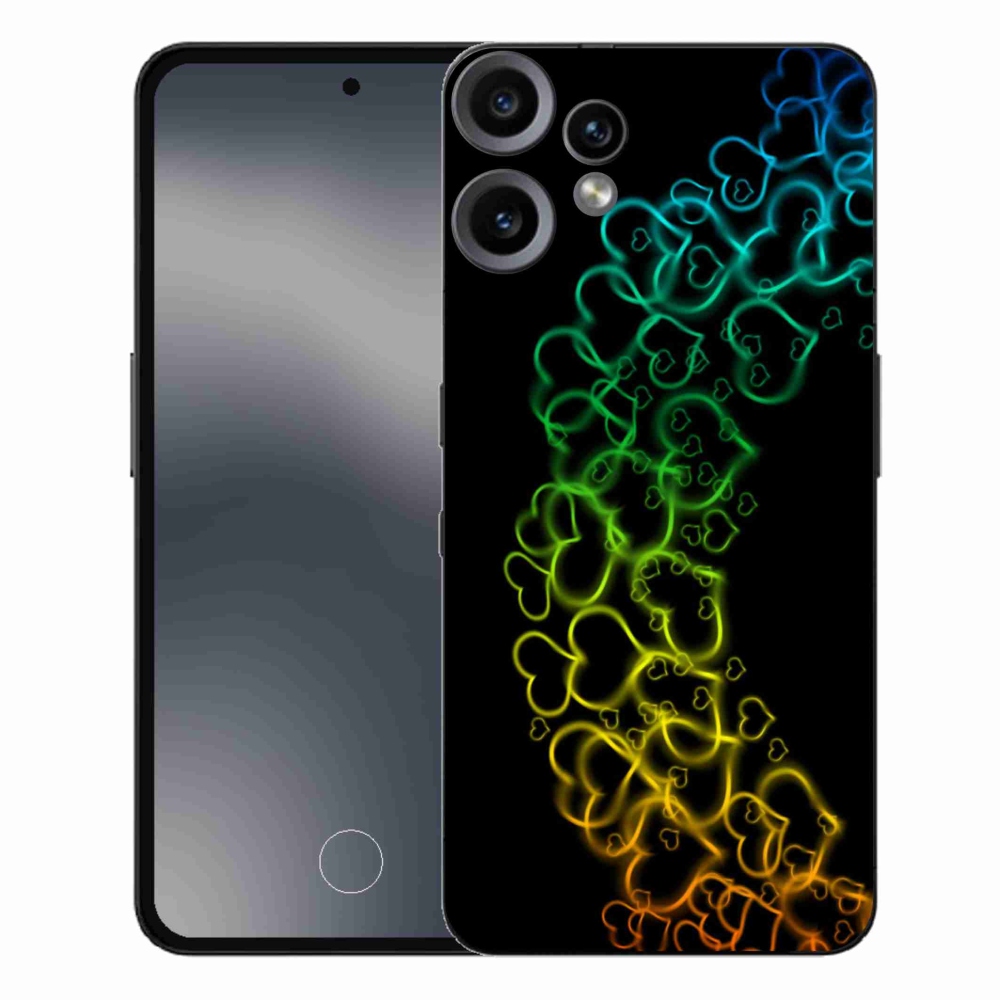 Gélový kryt mmCase na Nothing CMF Phone 2 Pro - farebné srdiečka