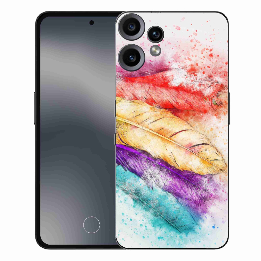 Gélový kryt mmCase na Nothing CMF Phone 2 Pro - farebné perie