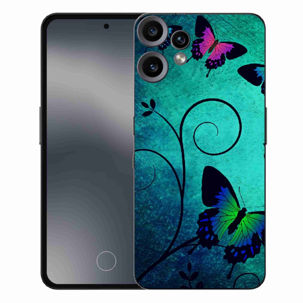 Gélový kryt mmCase na Nothing CMF Phone 2 Pro - farební motýle