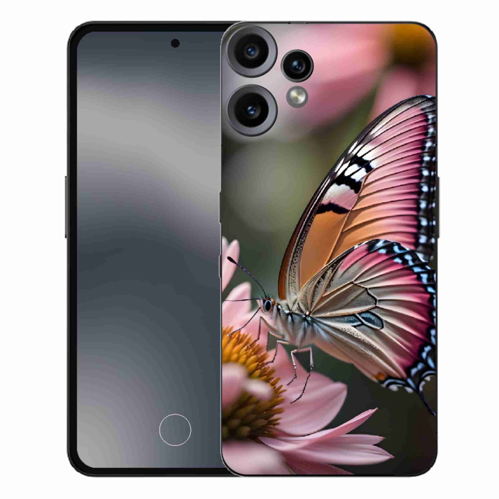 Gélový kryt mmCase na Nothing CMF Phone 2 Pro - farebný motýľ