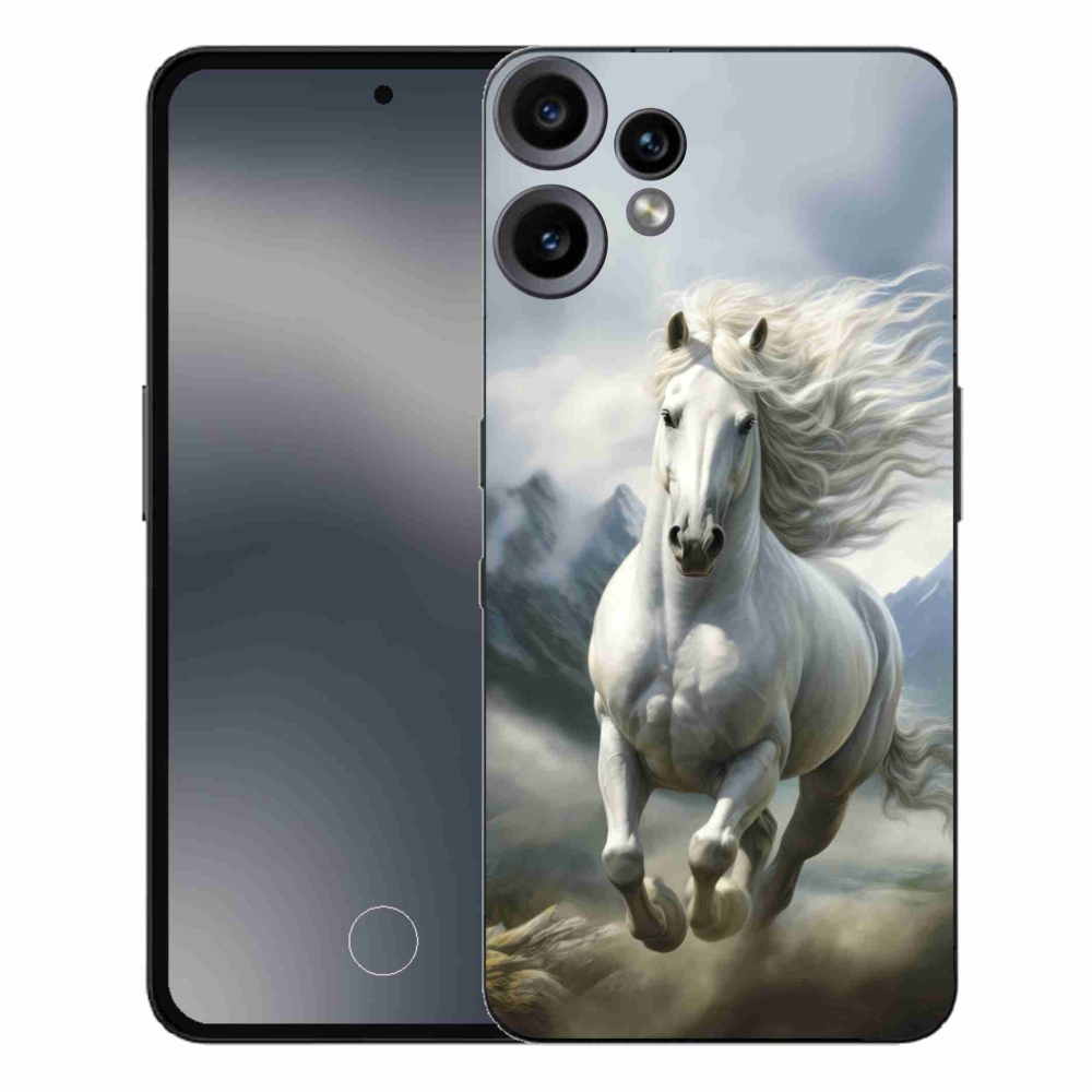 Gélový kryt mmCase na Nothing CMF Phone 2 Pro - bežiaci biely kôň 3