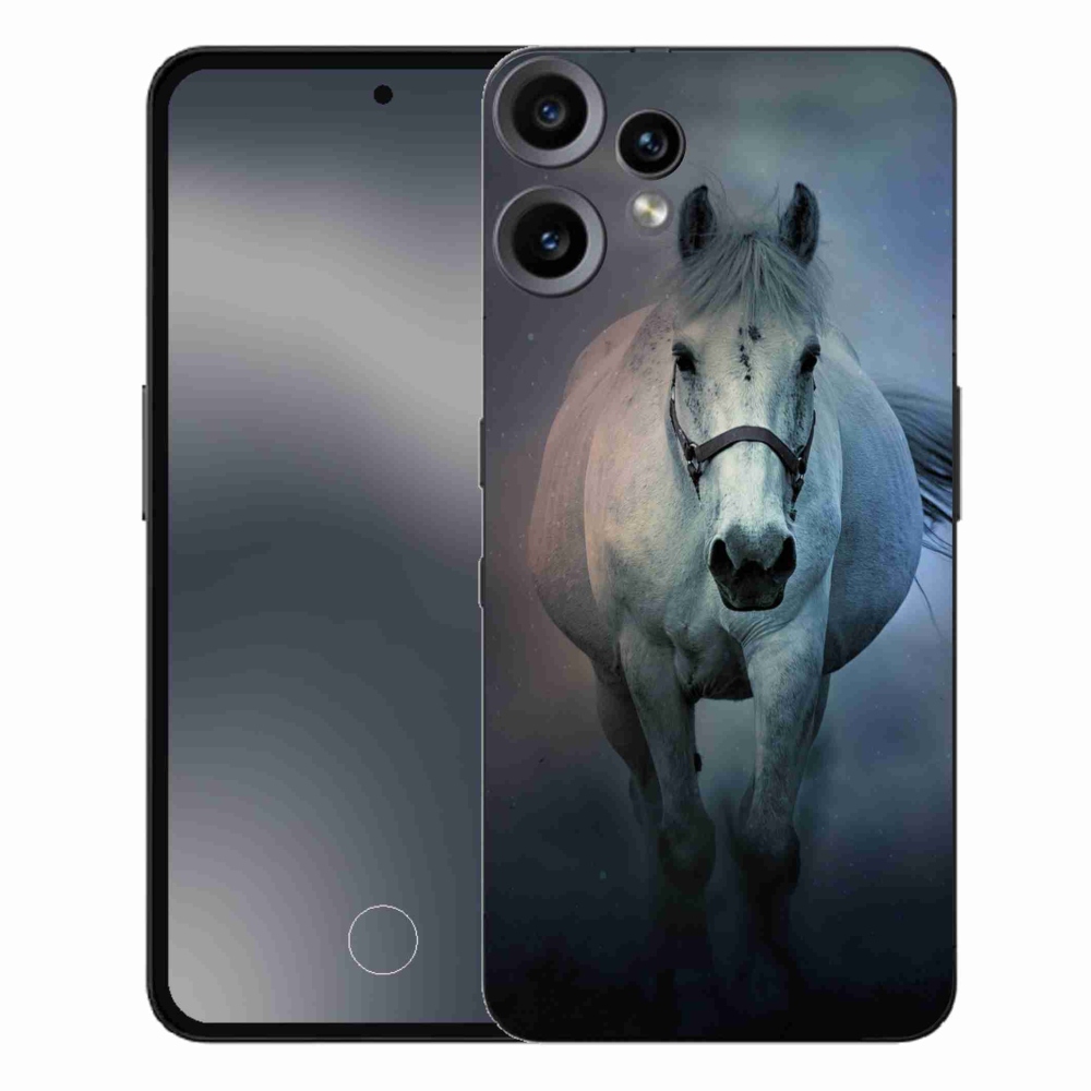 Gélový kryt mmCase na Nothing CMF Phone 2 Pro - bežiaci biely kôň