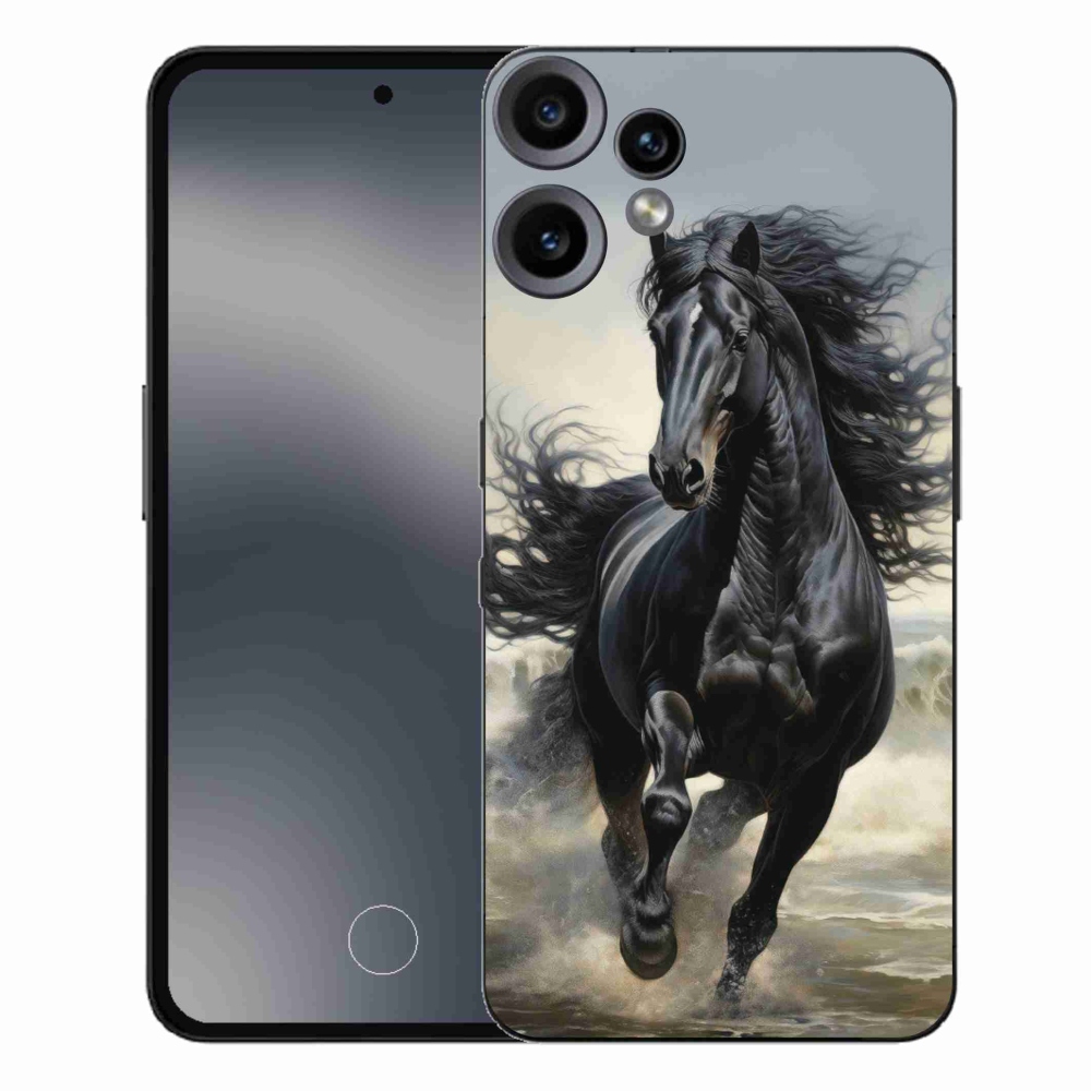 Gélový kryt mmCase na Nothing CMF Phone 2 Pro - bežiaci čierny kôň