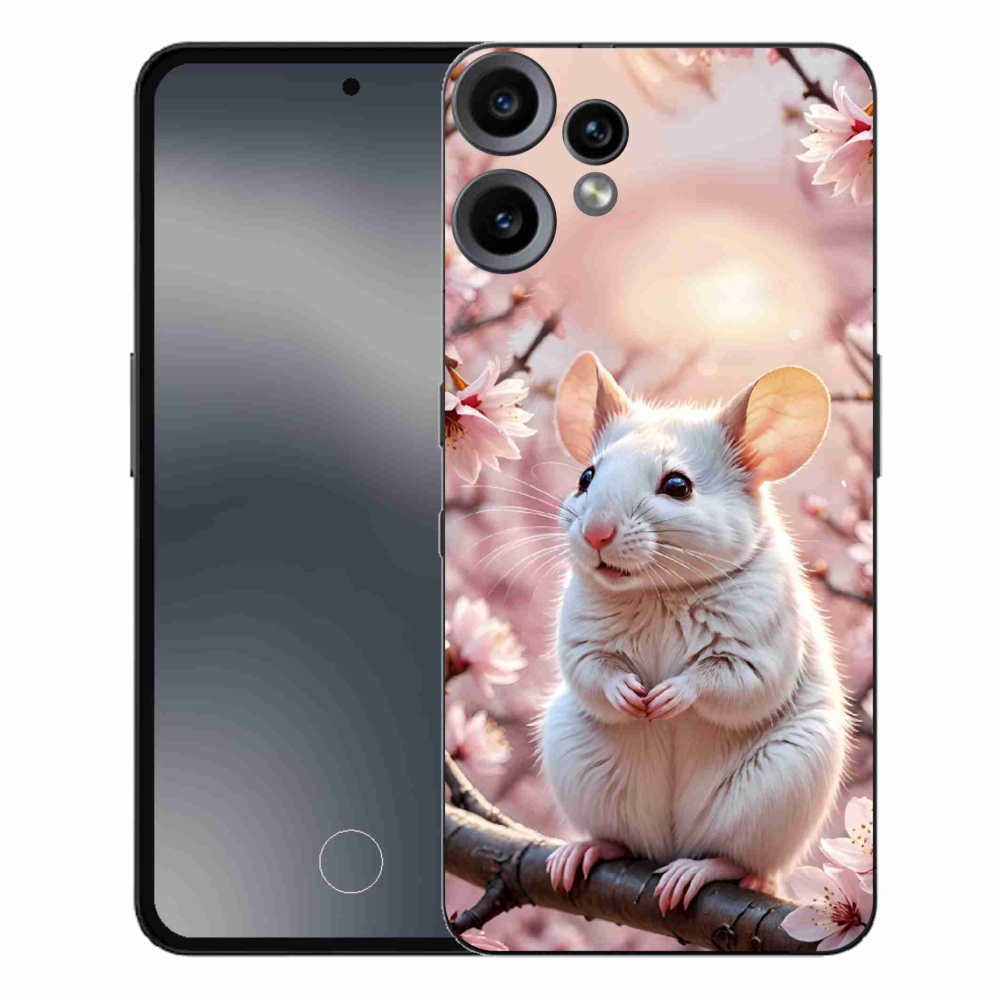 Gélový kryt mmCase na Nothing CMF Phone 2 Pro - biela myš na vetve