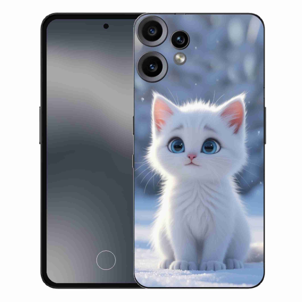 Gélový kryt mmCase na Nothing CMF Phone 2 Pro - biele mačiatko 3