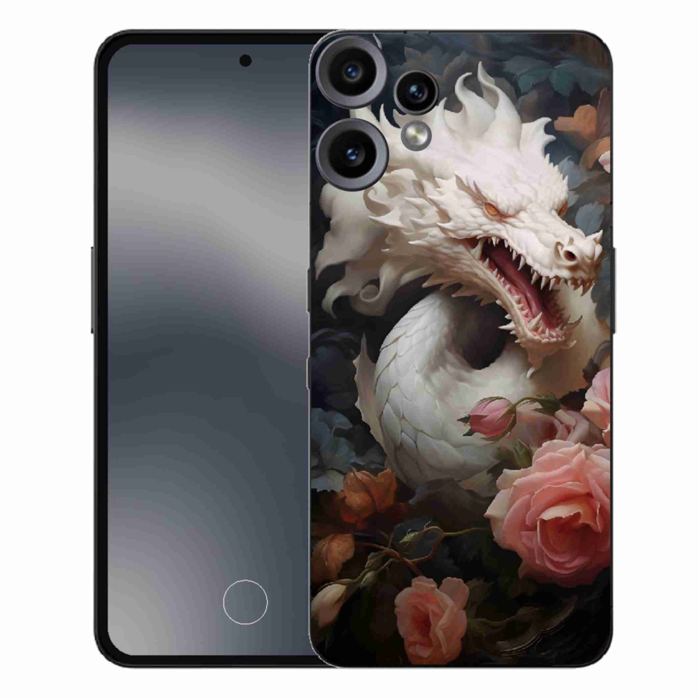 Gélový kryt mmCase na Nothing CMF Phone 2 Pro - biely drak