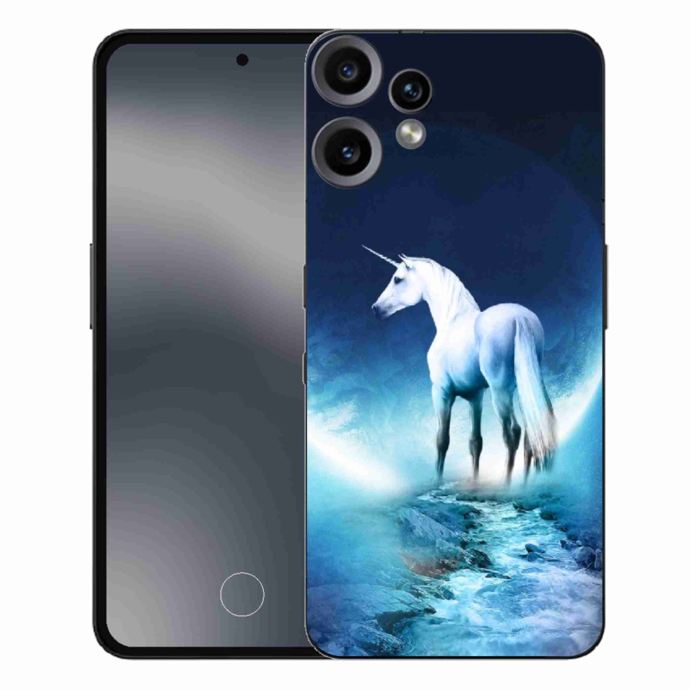 Gélový kryt mmCase na Nothing CMF Phone 2 Pro - biely jednorožec