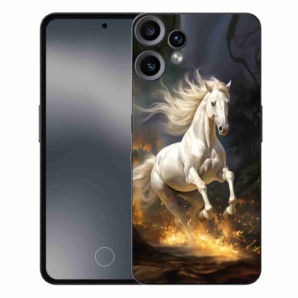 Gélový kryt mmCase na Nothing CMF Phone 2 Pro - biely kôň 2