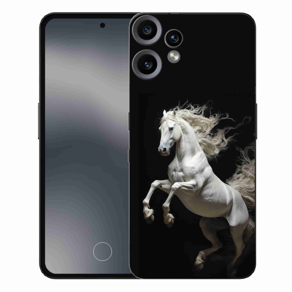 Gélový kryt mmCase na Nothing CMF Phone 2 Pro - biely kôň 4