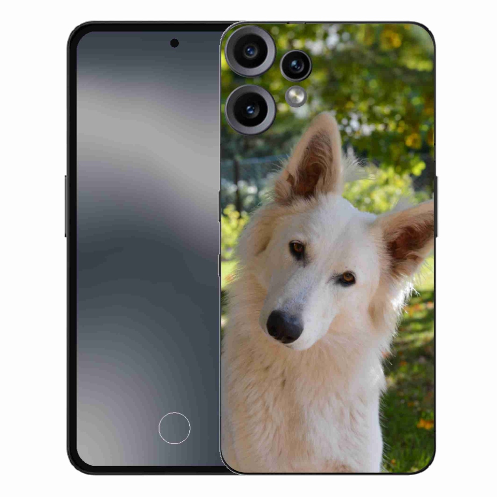Gélový kryt mmCase na Nothing CMF Phone 2 Pro - biely švajčiarsky ovčiak 1