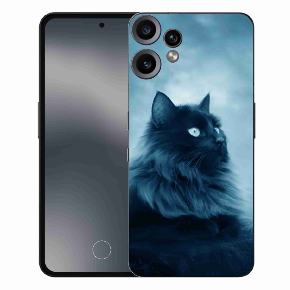 Gélový kryt mmCase na Nothing CMF Phone 2 Pro - čierna mačka 1
