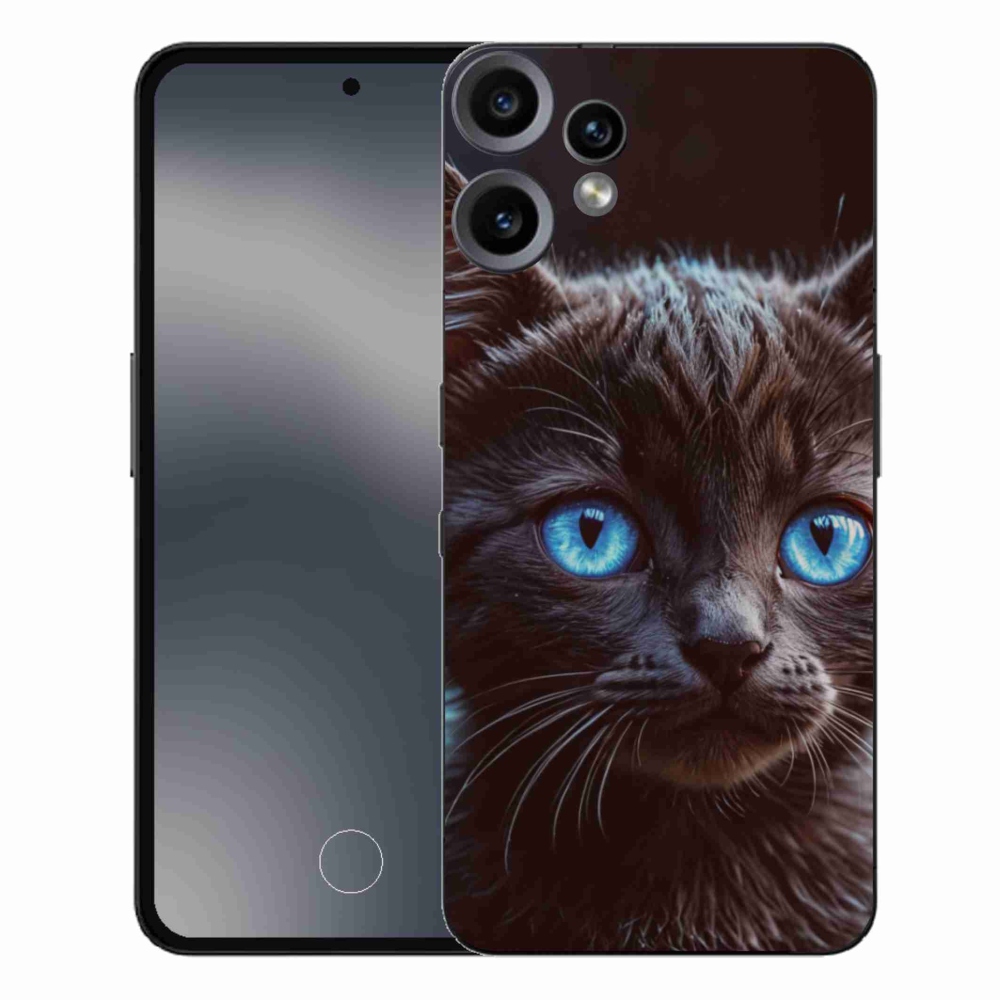Gélový kryt mmCase na Nothing CMF Phone 2 Pro - čierne mačiatko 2