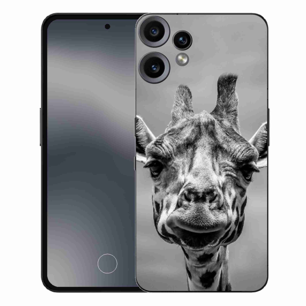Gélový kryt mmCase na Nothing CMF Phone 2 Pro - čiernobiela žirafa