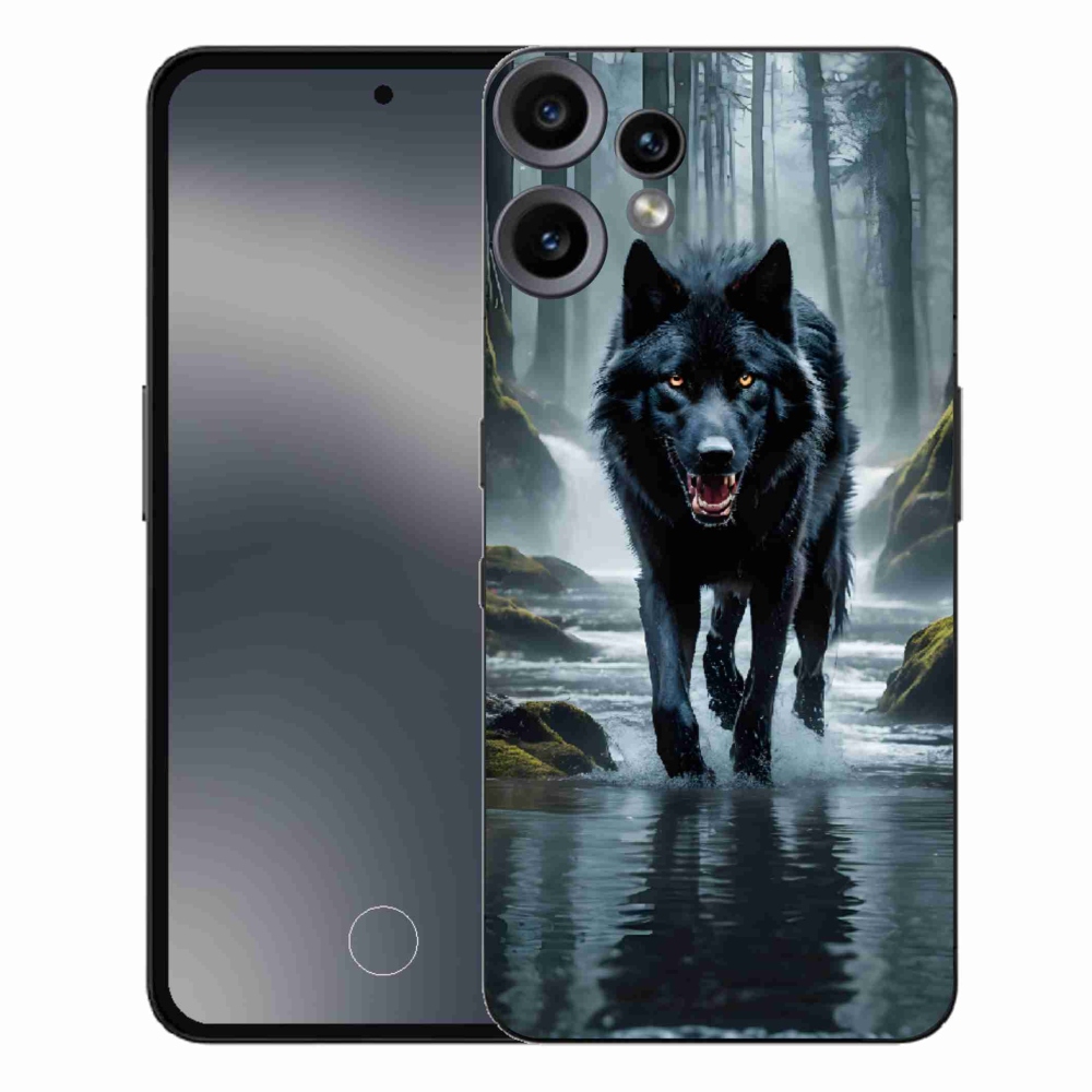 Gélový kryt mmCase na Nothing CMF Phone 2 Pro - čierny vlk