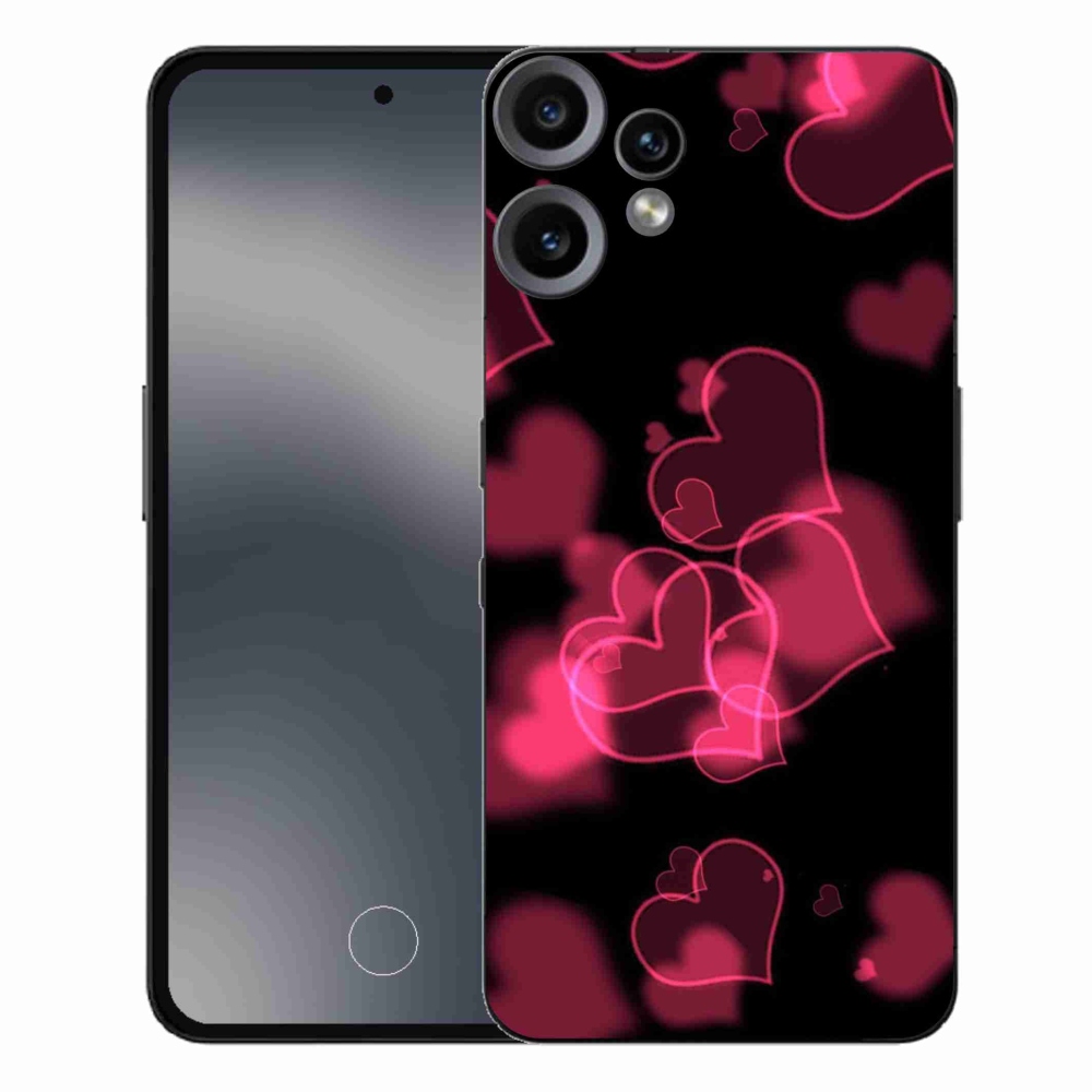 Gélový kryt mmCase na Nothing CMF Phone 2 Pro - červené srdiečka