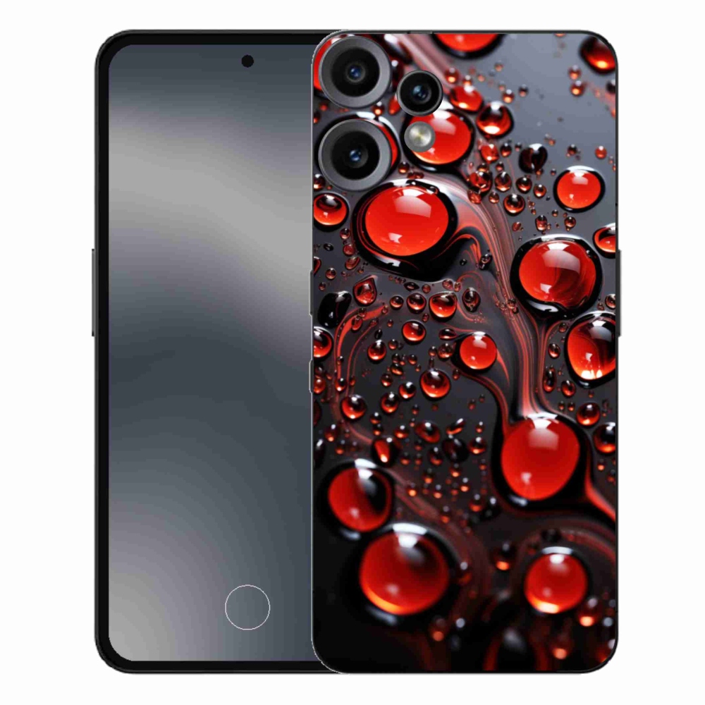 Gélový kryt mmCase na Nothing CMF Phone 2 Pro - červené kvapky 2