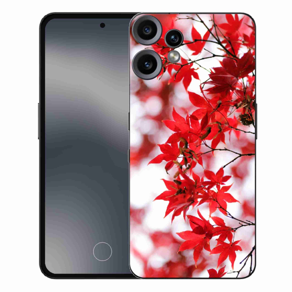 Gélový kryt mmCase na Nothing CMF Phone 2 Pro - červené listy