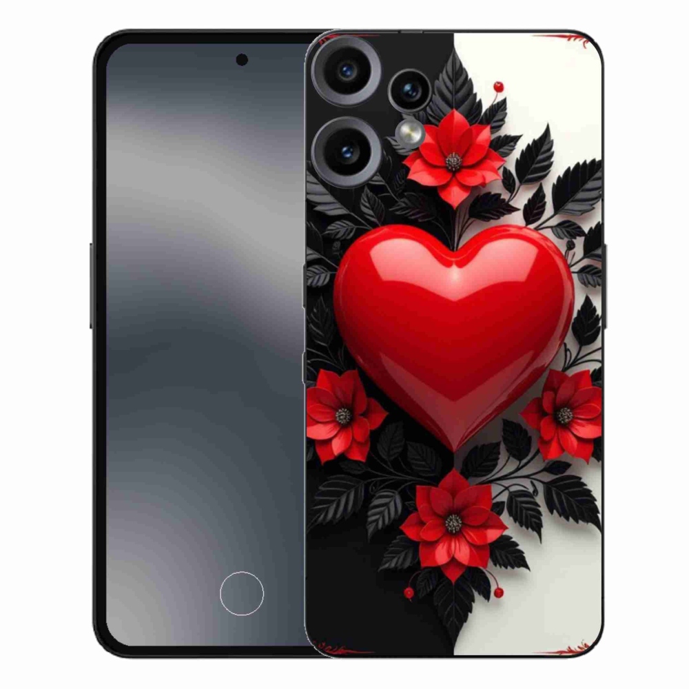 Gélový kryt mmCase na Nothing CMF Phone 2 Pro - červené srdce
