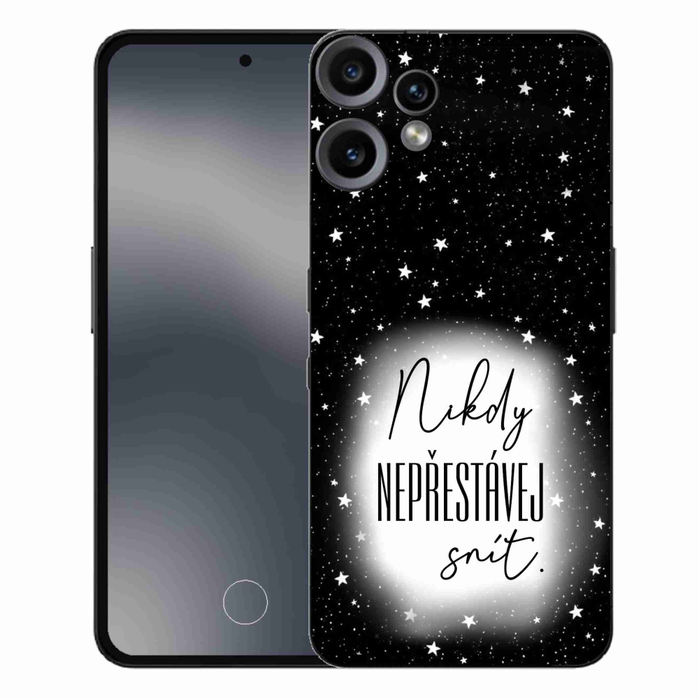 Gélový kryt mmCase na Nothing CMF Phone 2 Pro - citát 1 bieločierne pozadie