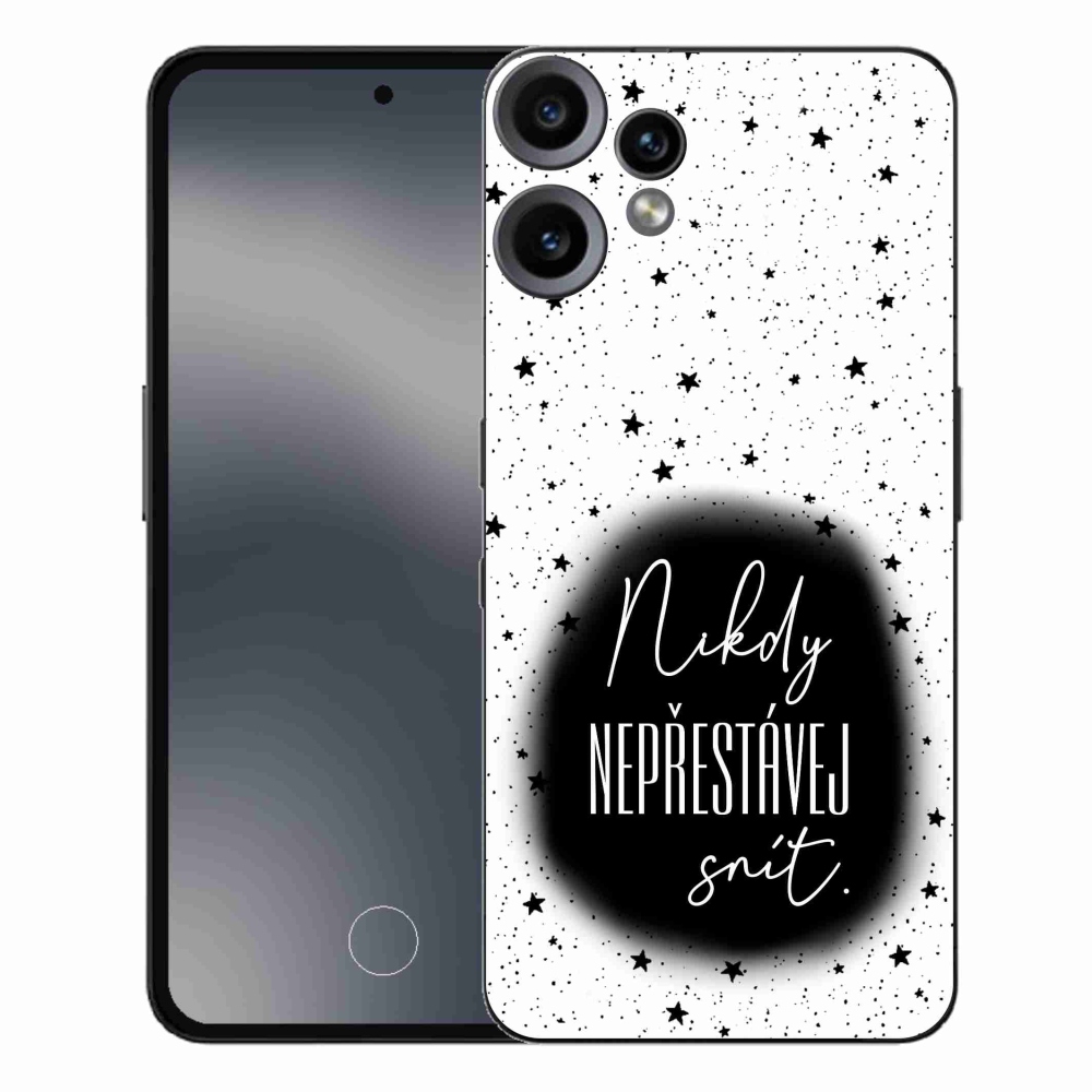Gélový kryt mmCase na Nothing CMF Phone 2 Pro - citát 1 čiernobiele pozadie