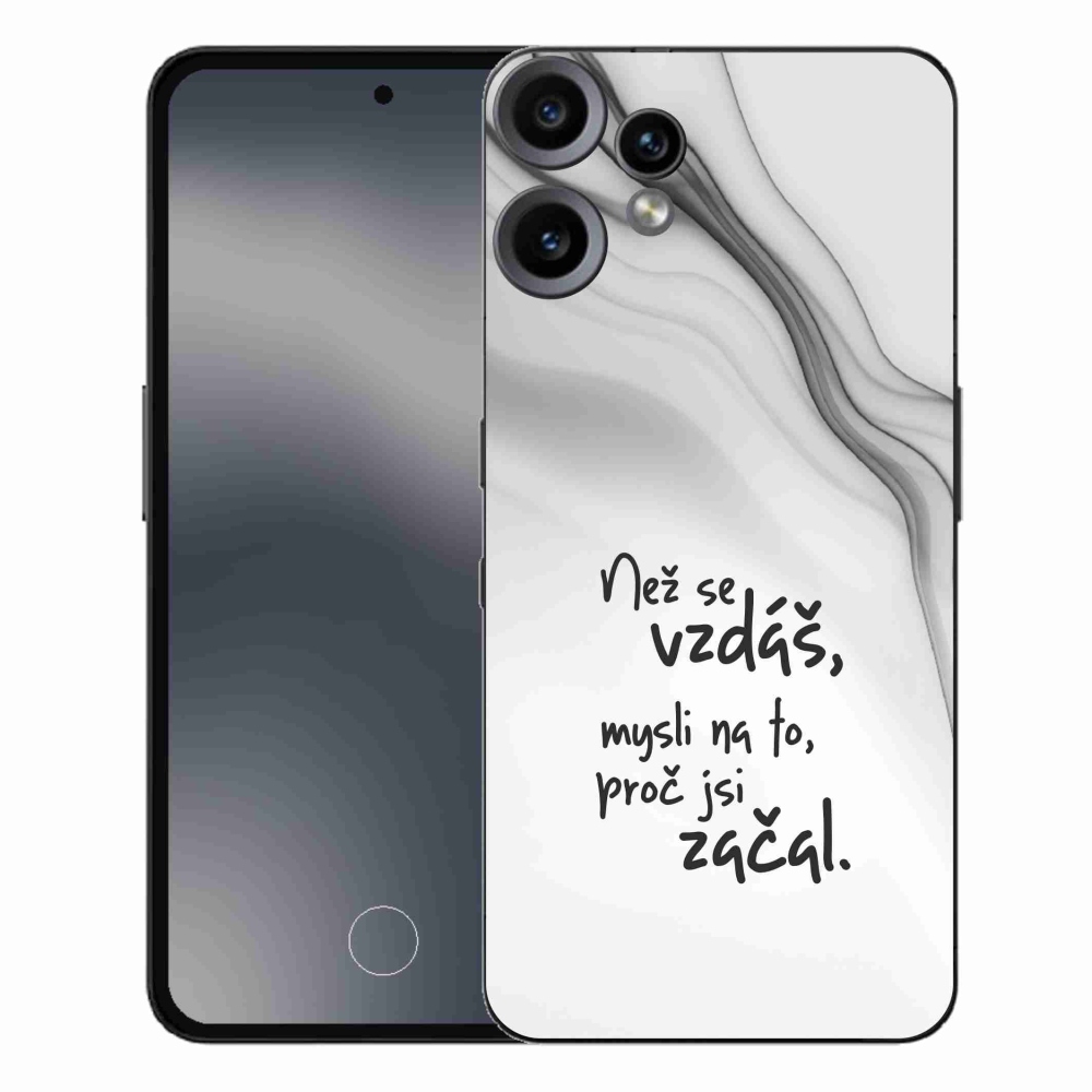 Gélový kryt mmCase na Nothing CMF Phone 2 Pro - citát 2 biele pozadie