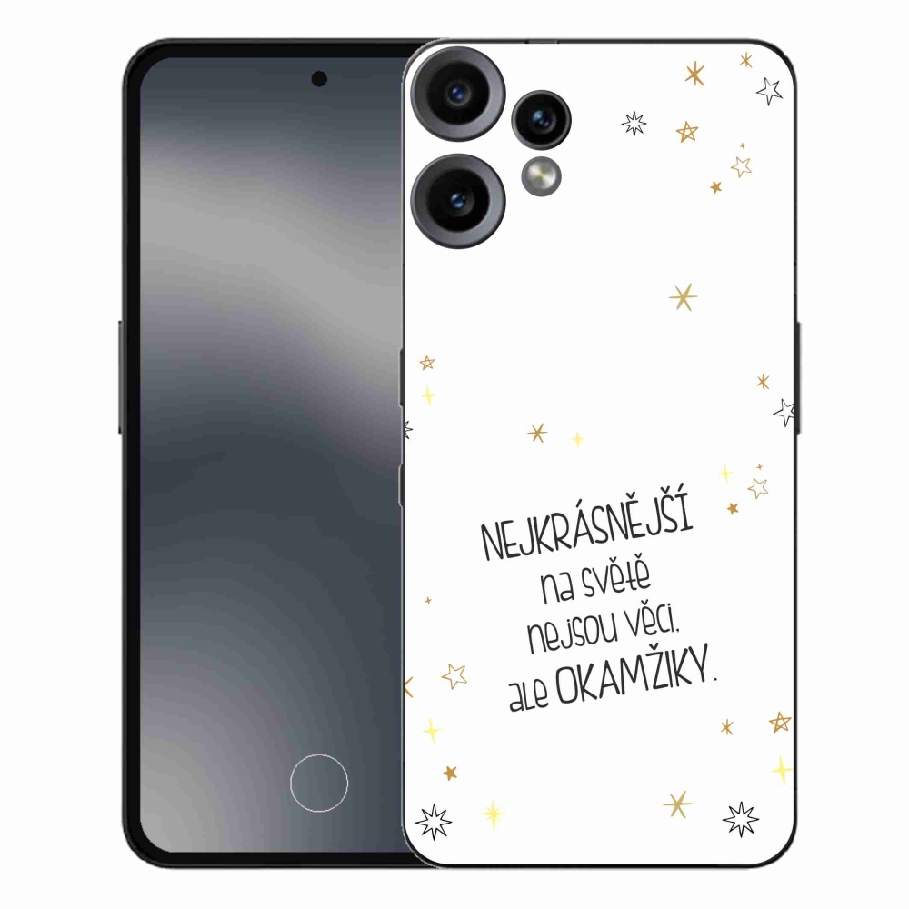 Gélový kryt mmCase na Nothing CMF Phone 2 Pro - citát 4 biele pozadie