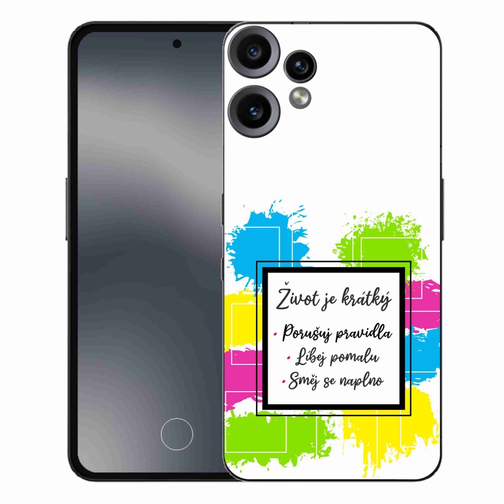 Gélový kryt mmCase na Nothing CMF Phone 2 Pro - citát 5 biele pozadie
