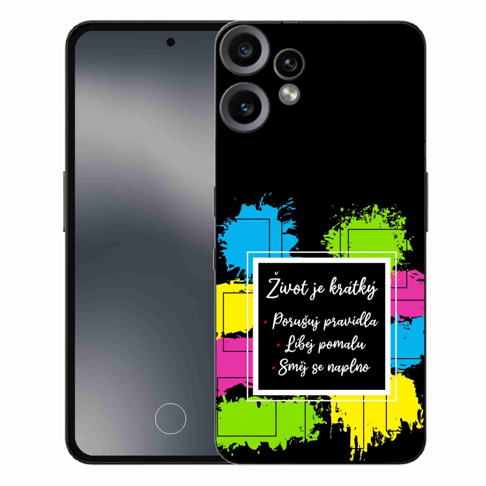 Gélový kryt mmCase na Nothing CMF Phone 2 Pro - citát 5 čierne pozadie