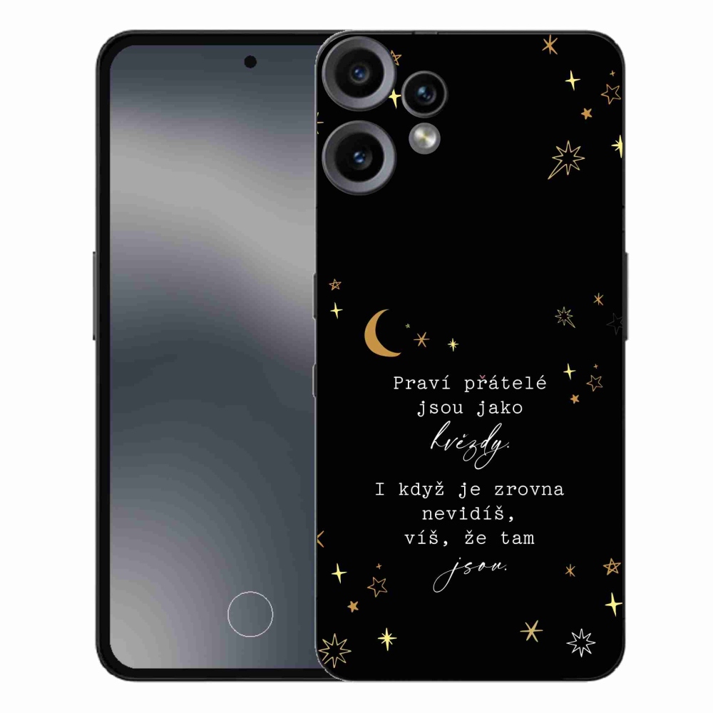 Gélový kryt mmCase na Nothing CMF Phone 2 Pro - citát 6 čierne pozadie