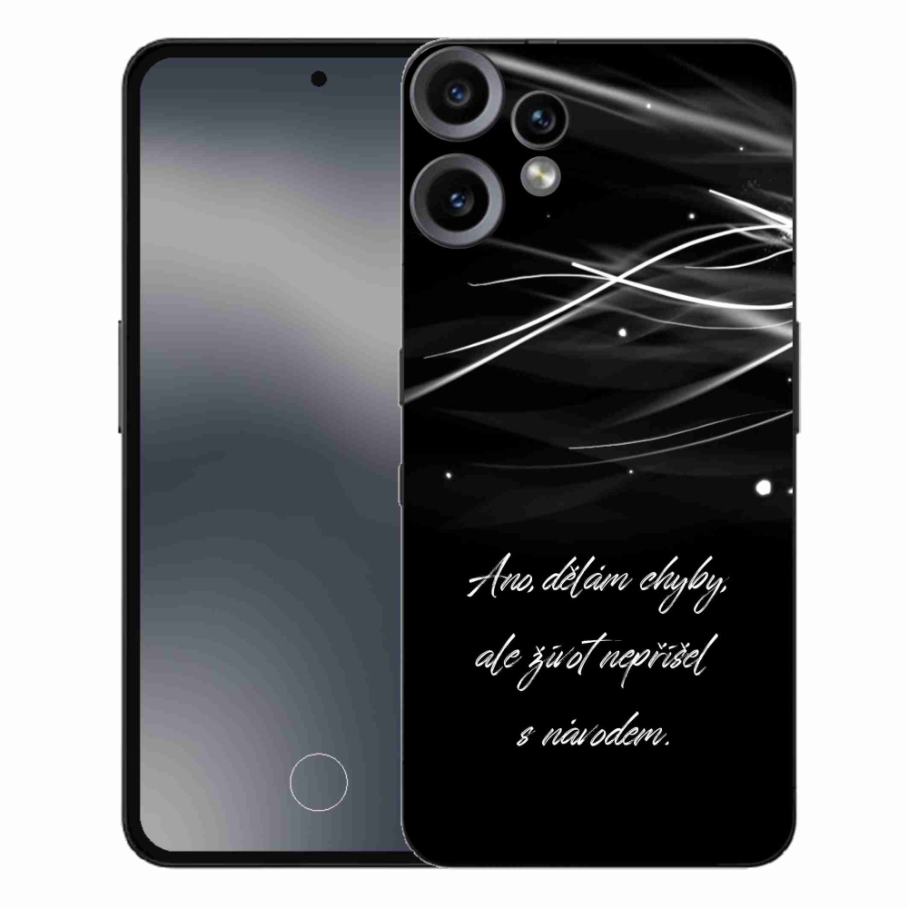 Gélový kryt mmCase na Nothing CMF Phone 2 Pro - citát čierne pozadie
