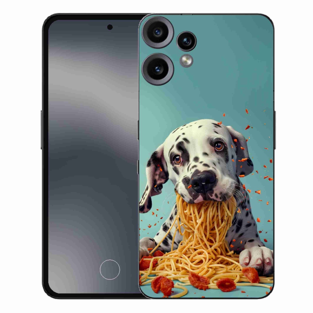 Gélový kryt mmCase na Nothing CMF Phone 2 Pro - dalmatín a špagety