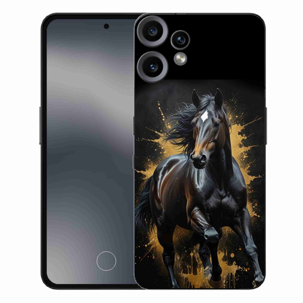 Gélový kryt mmCase na Nothing CMF Phone 2 Pro - elegantný čierny žrebec