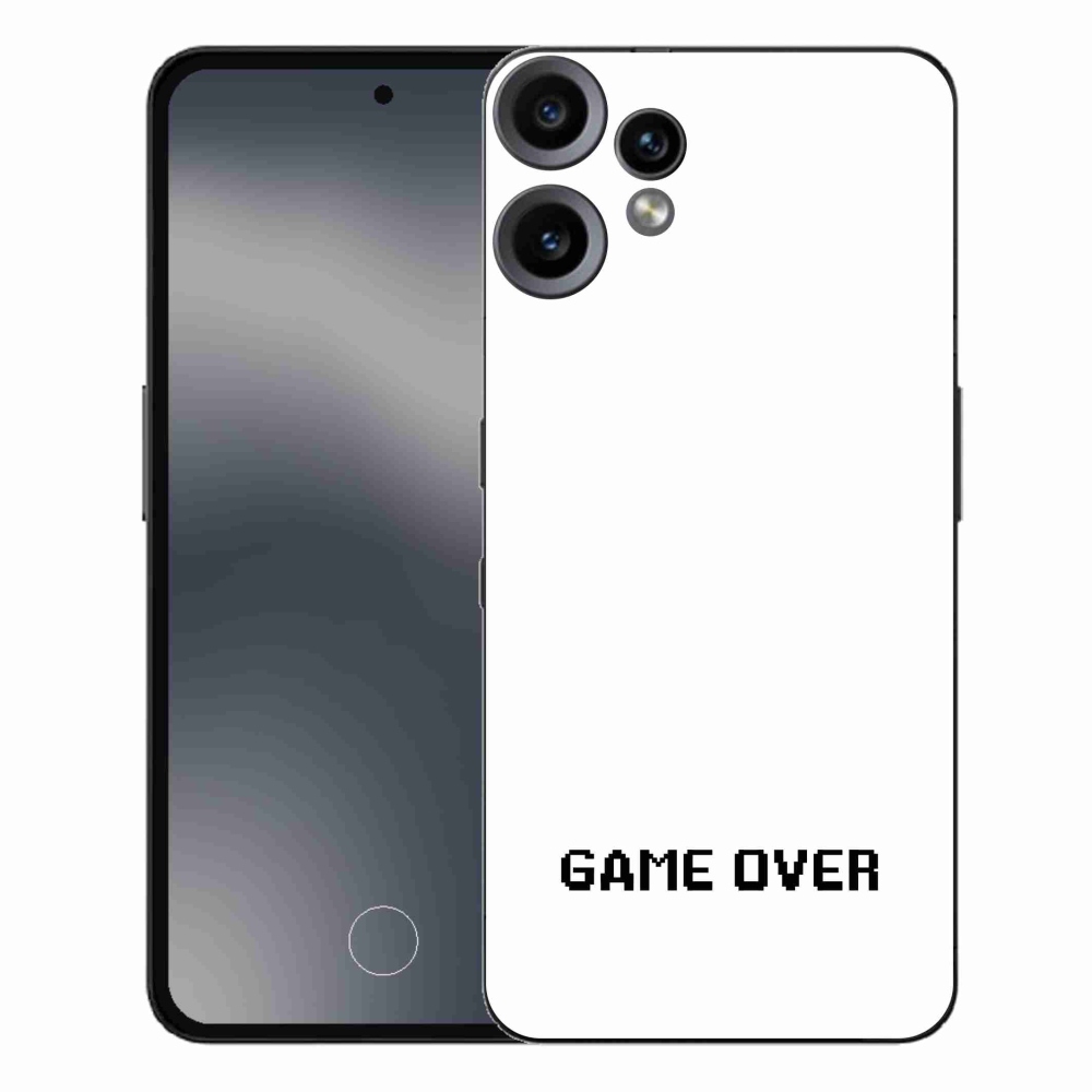 Gélový kryt mmCase na Nothing CMF Phone 2 Pro - game over biele pozadie