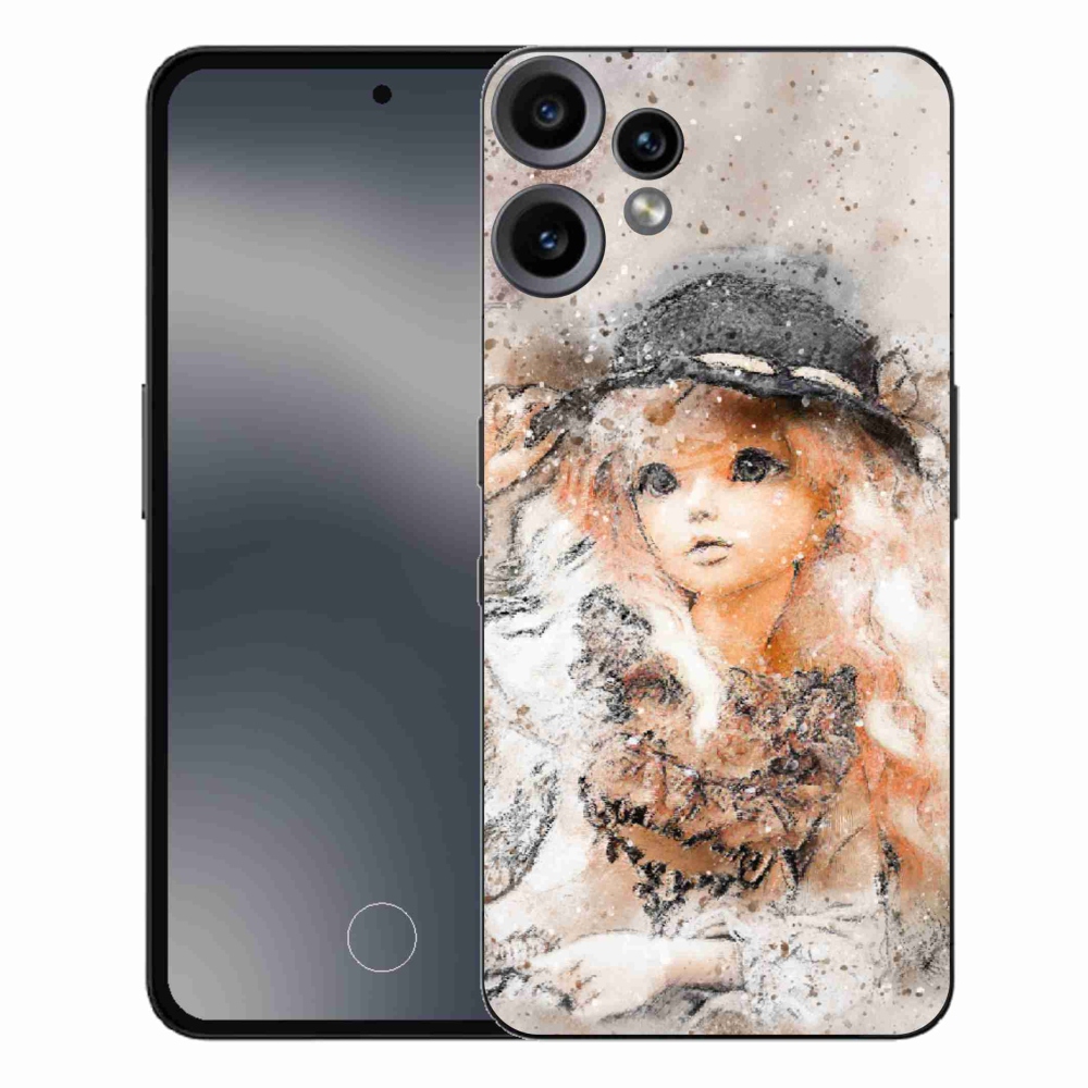 Gélový kryt mmCase na Nothing CMF Phone 2 Pro - dievčatko s klobúkom