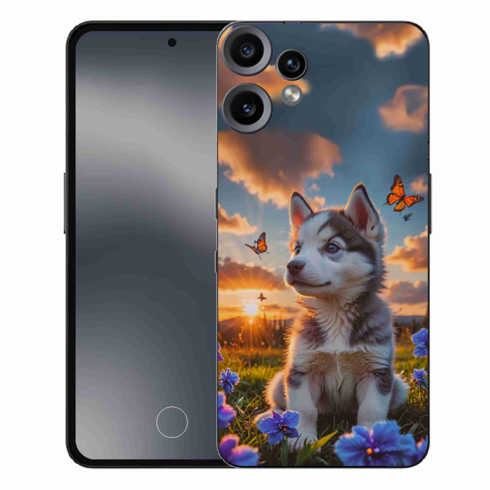 Gélový kryt mmCase na Nothing CMF Phone 2 Pro - husky pri západe slnka