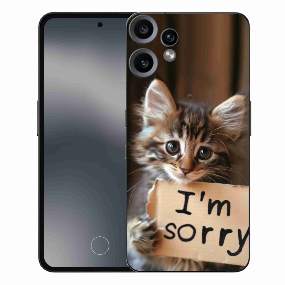Gélový kryt mmCase na Nothing CMF Phone 2 Pro - mačacie ospravedlnenie