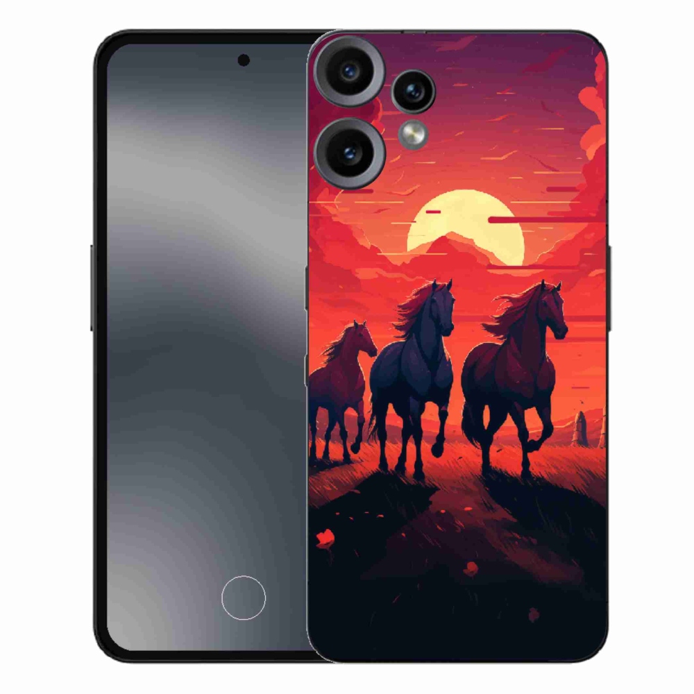 Gélový kryt mmCase na Nothing CMF Phone 2 Pro - kone a západ slnka