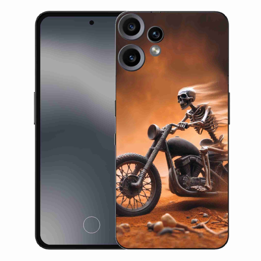 Gélový kryt mmCase na Nothing CMF Phone 2 Pro - kostra na motorke